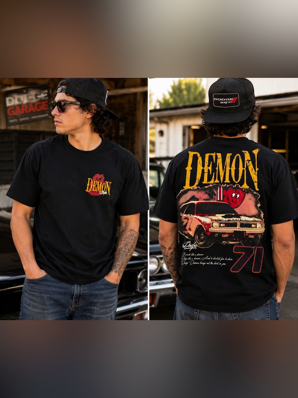 Dodge Demon 1971 Racing Graphic Tee Reason Limited Edition Men’s Small NWT